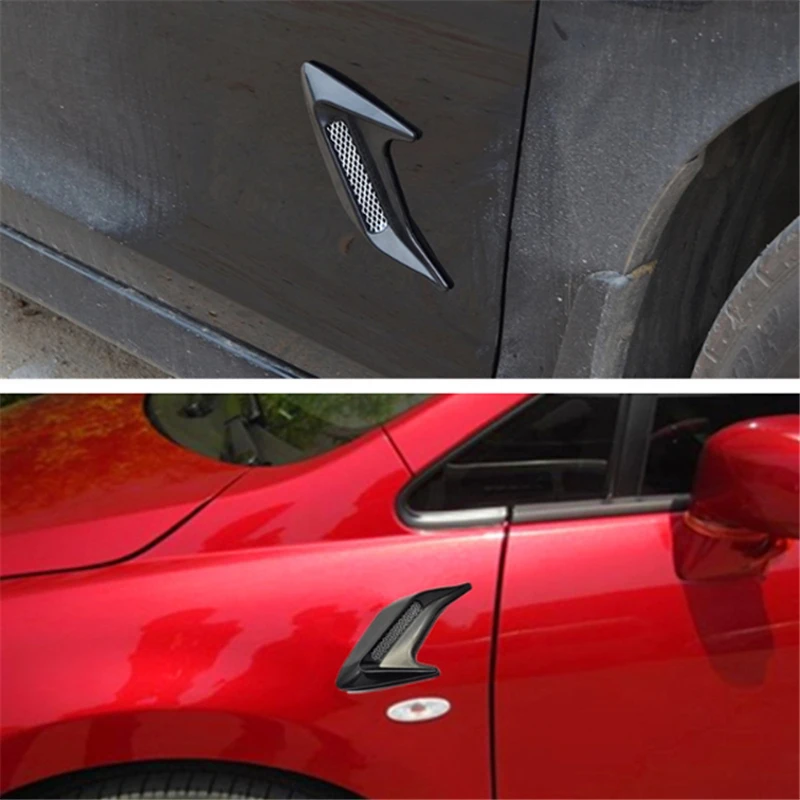 2 шт. ABS Пластик автомобильные наклейки на боковую часть как вентиляция крыло