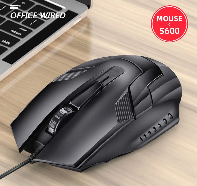 

Новая USB Проводная Бесшумная мышь для офиса, ноутбука, настольного ПК, обычная игровая мышь