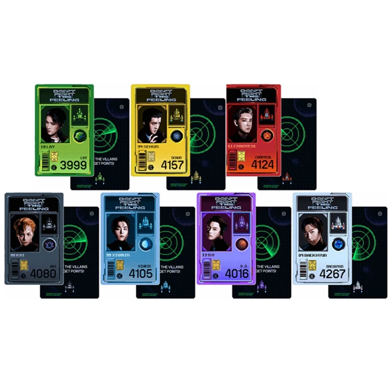 

1/7Pcs K-POP EXO New Album DONT FIGHT THE FEELING Self Made Lomo Cards Paper Cards Photocards Fans Gift