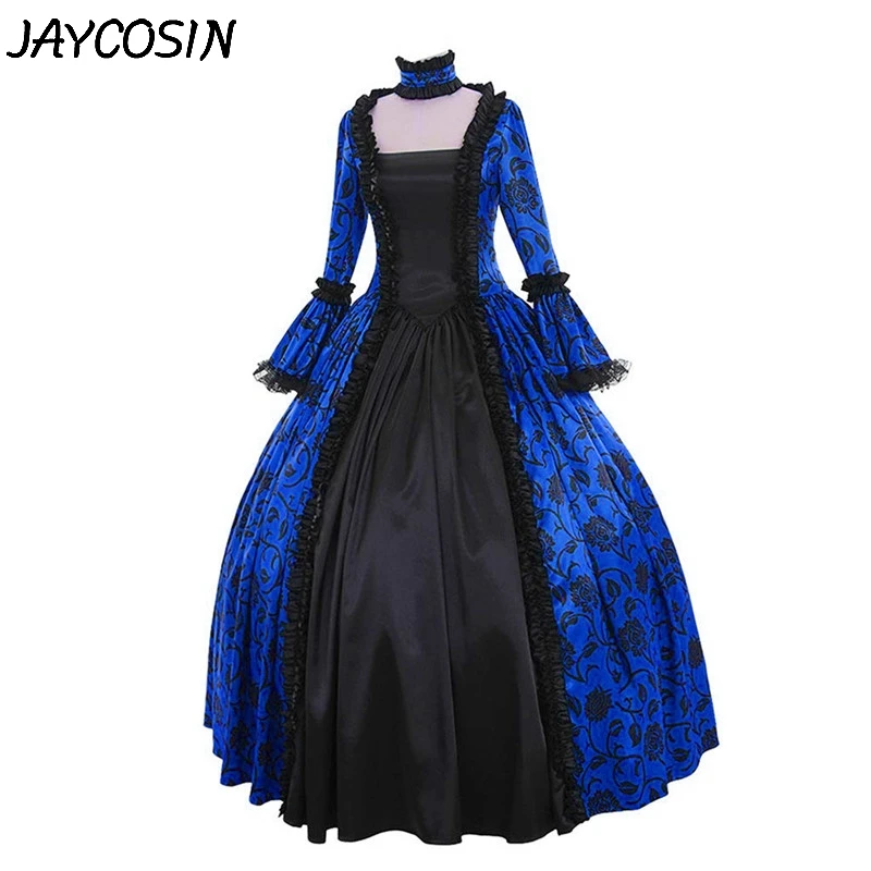 JAYCOSIN женское платье средневековая готика Ретро с длинным рукавом квадратный