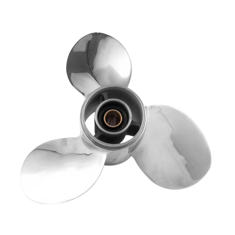 Boat Motor Stainless Steel Propeller 9 1/4X11-J for Yamaha 9.9Hp 15Hp Outboard Engine 1/4 X 11 -J 63V-45943-10-00 63V-45943-00 | Автомобили