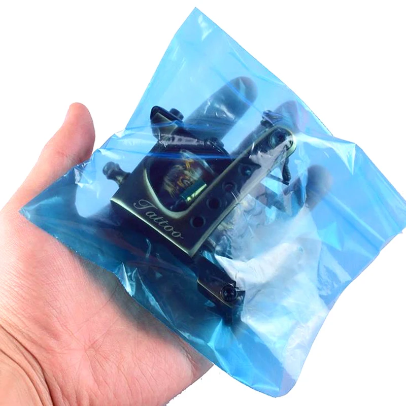 

New 200 Pcs/set Disposable Blue Tattoo Clip Cord Sleeves Bags Covers Bags For Tattoo Machine Permanent Makeup Tattoo Accessories