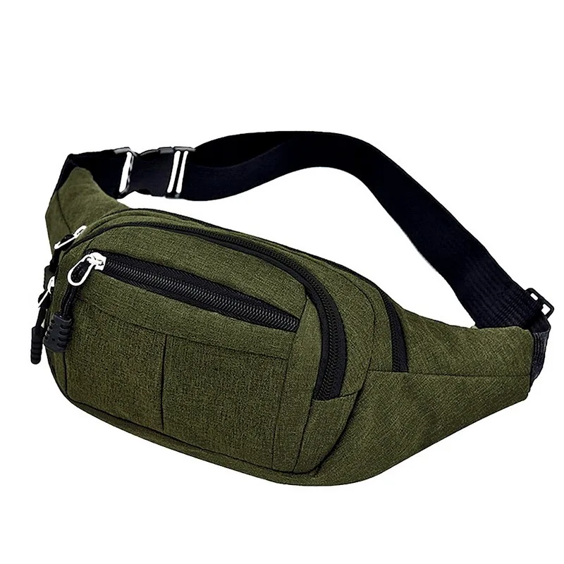 

Men Waist Bag Teenager Outdoor Sports Running Cycling Phone Belt Bag Travel Korean Version of and Running sports Canvas belt bag