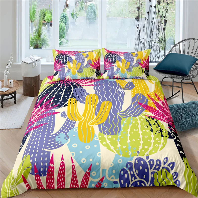 

2/3 шт., Детские комплекты постельного белья с 3D-принтом кактуса