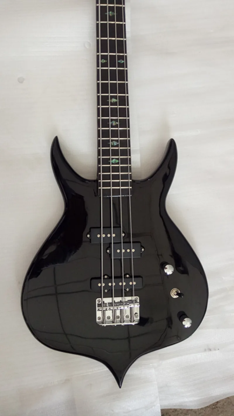 Бесплатная доставка черный специальный электрический бас 4 аккорда Фабричный