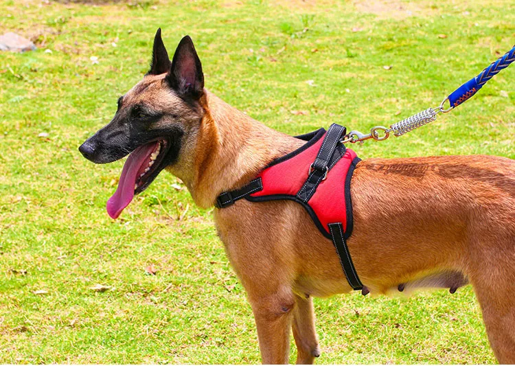 K9 нейлоновый поводок для собак жилетка без тяги больших регулируемый ошейник