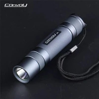 gray convoy s2 sst40 1800lm 5000k 6500k temperature protection management 18650 flashlight for camping hunting led torch