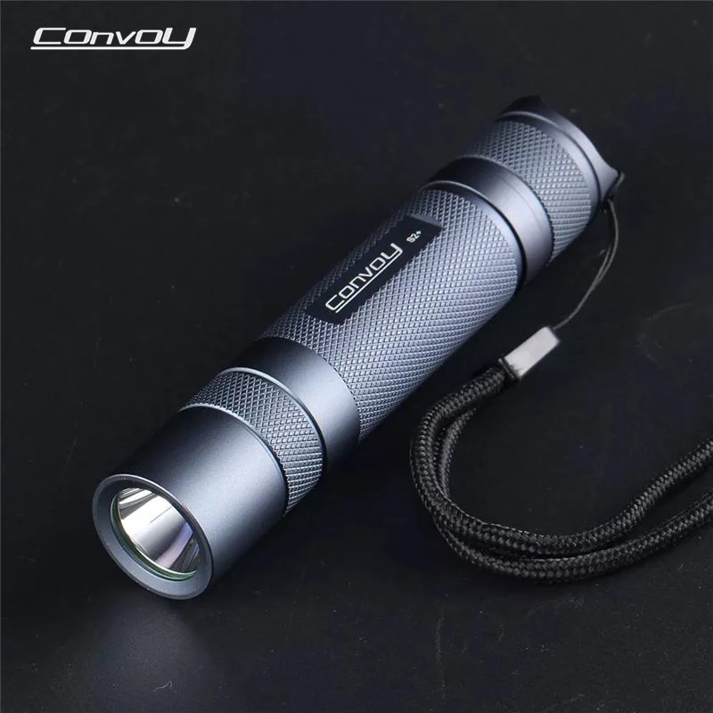Фонарик Convoy S2 + SST40 защита от перегрева серый 5000 люмен 6500K 18650 K для кемпинга