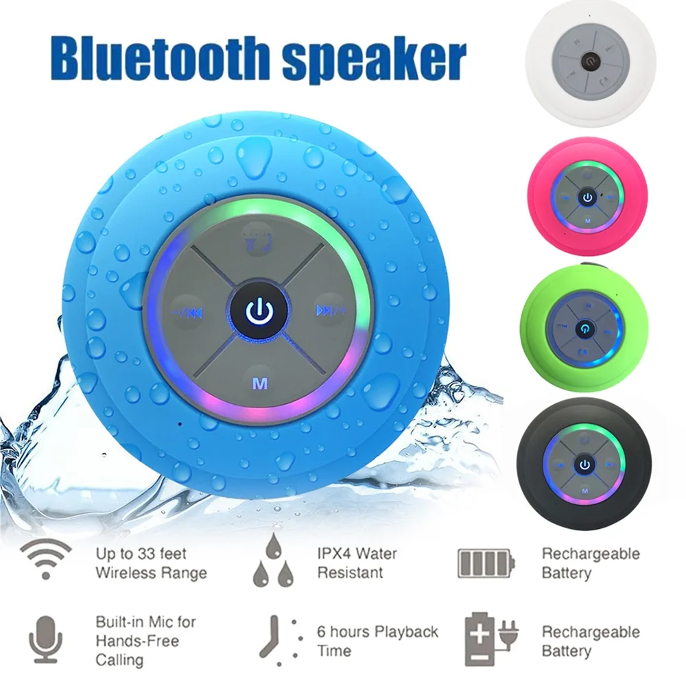 Мини Универсальный Bluetooth динамик портативный водонепроницаемый беспроводной