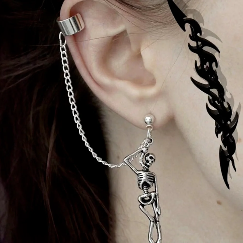 

Fashion Cross Earrings 2021 Trend For Women Cool Earrings Grunge Ear Clip Fake Piercing Personality Earring for Man Wholesale