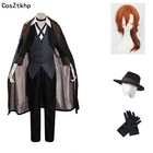 2020 Новый взрослый чуя накахара Косплей Бунго бродячие собаки Костюм порт мафия Аниме Косплей чуя накахара Мужской полный комплект