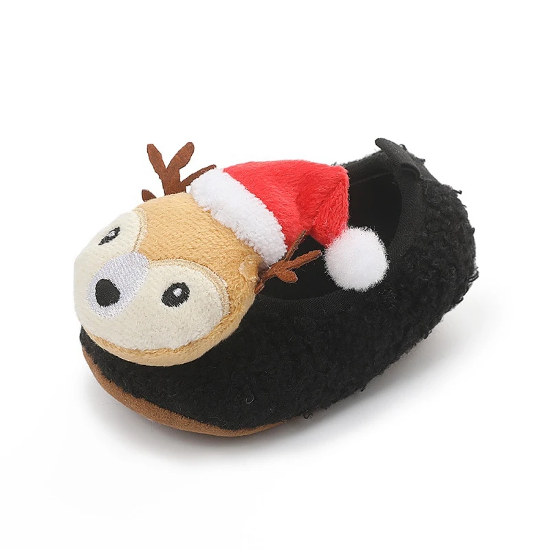 

Casual Baby Boy Girl Christmas Deer Shoes Anti-Slip Walking Cute Sneakers