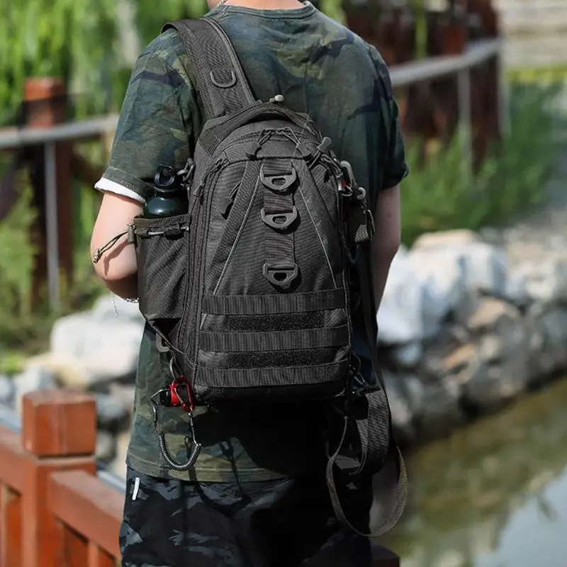

Nylon Chest Sling Bag Multifunction Shoulder Crossbody Bag Male Casual Large Capacity Outdoor Camping Hiking Sport Handbag
