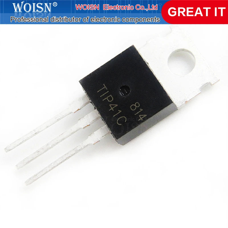 5 шт./лот TIP41C TIP41-220 биполярного транзистора-биполярный транзистор 6A 100V 65W Силовые