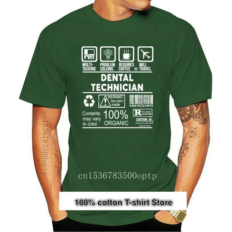 

Camiseta de algodón para hombres, camisa de Equipo Dental de talla grande, 4XL, 5XL, 6XL, nueva