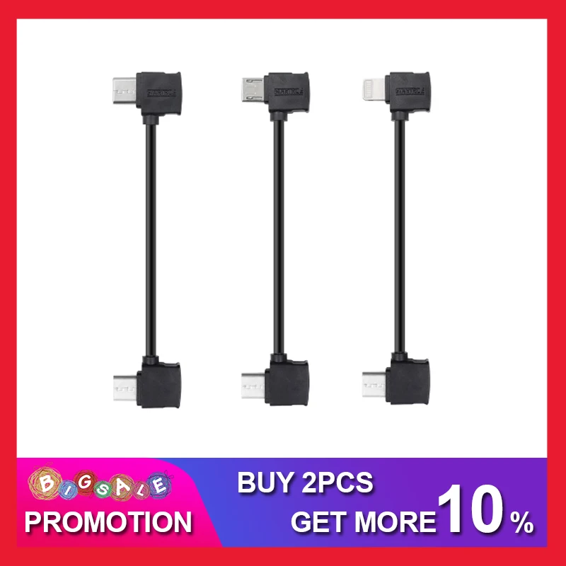 Аксессуары Startrc DJI Mavic Air 2/dji mini 2 Micro USB Type-c IOS Android OTG кабель для передачи данных 30 см