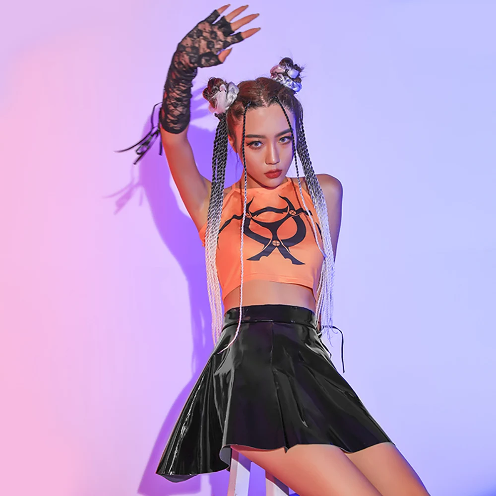 

Pole dance Sexy Jazz Dance Costume For Women Fall Dancer Outfits Hip Hop Dancing Suit Stage Wear DJ DS Clothing E-girl Clothes