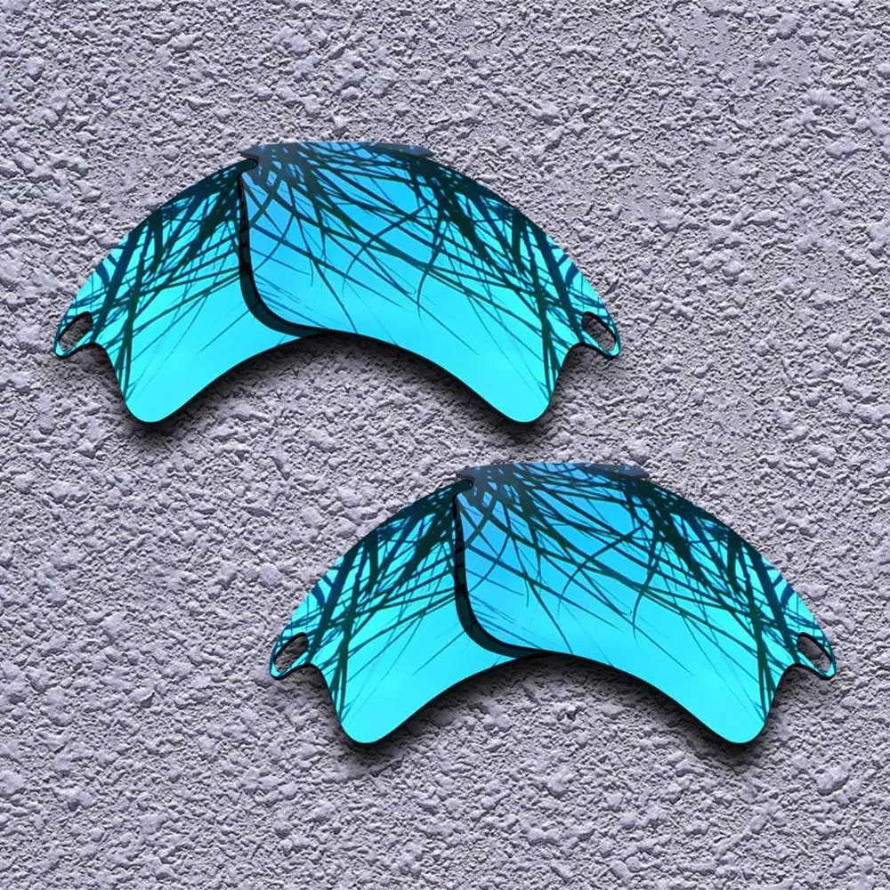 Blue-Blue 2 Pairs Polarized Replacement Lenses for Oakley Fast Jacket XL Sunglasses- Multiple Choices - Цвет линз: Blue-Blue