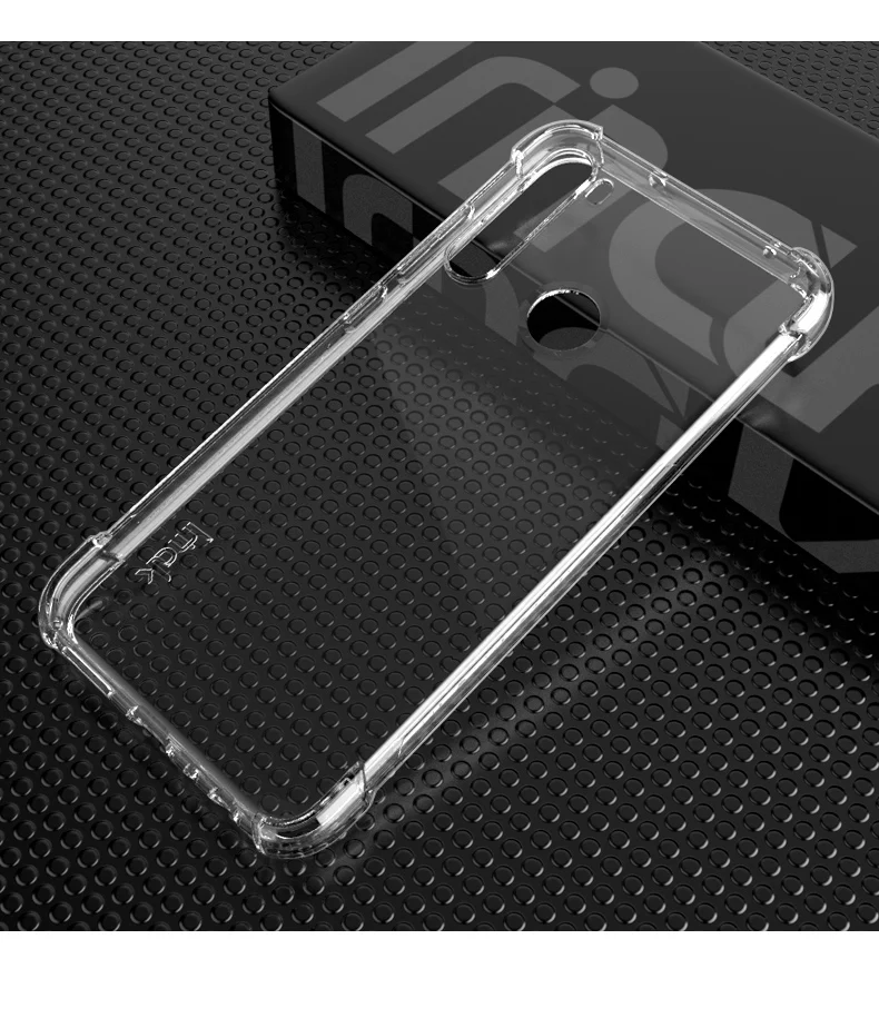 Для Xiaomi Redmi Note 8 чехол IMAK плотный чехол с защитой от падения защита, подушка безопасности Чехол из мягкого ТПУ для Xiaomi Redmi Note 8 - Цвет: Прозрачный