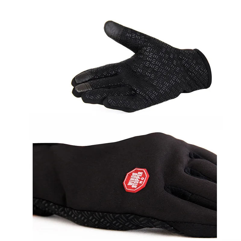 Велосипедные перчатки зимние спортивные ветрозащитные мужские и женские