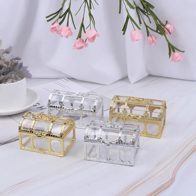 Transparent Gold Sweet Candy Box Case Chocolate Gift Romantic Wedding Favor Party Decoration Creative | Дом и сад