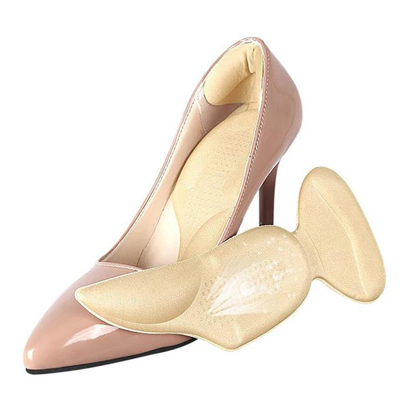 

1 пара мягких подушечек; Мягкие дышащие нескользящие накладки на пятке; Снимают давление; Обувь на высоком каблуке