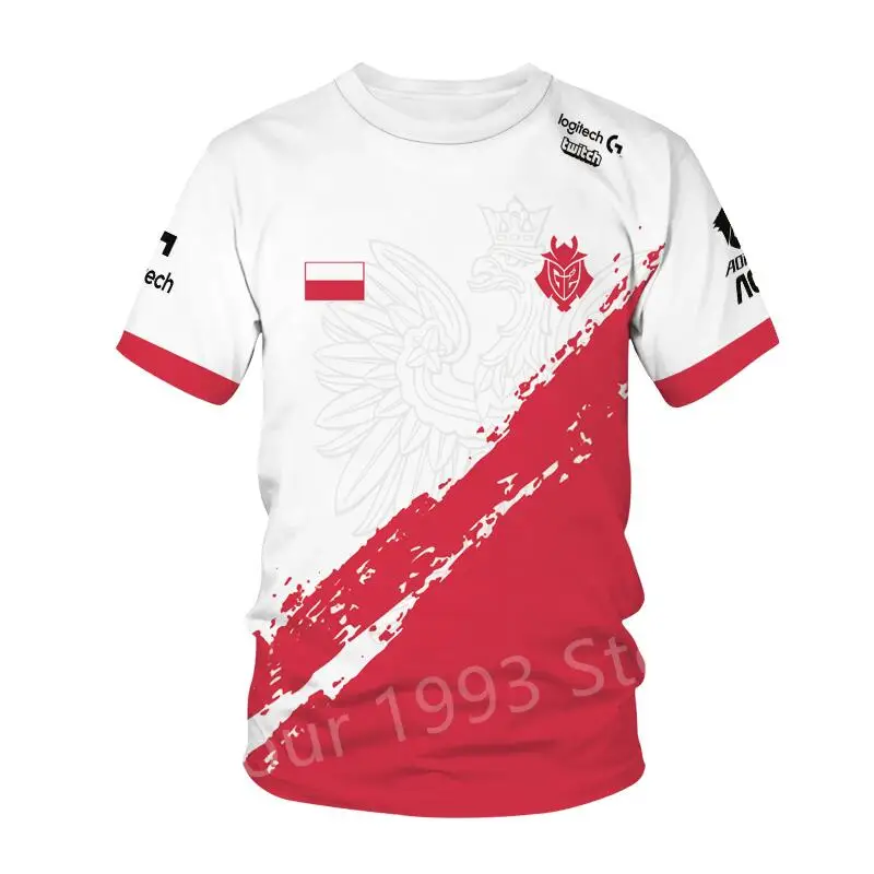 

LOL CSGO G2 ESPORTS official website hot sale new e-sports team uniform G2 e-sports team supporter T-shirt 2021 summer new style