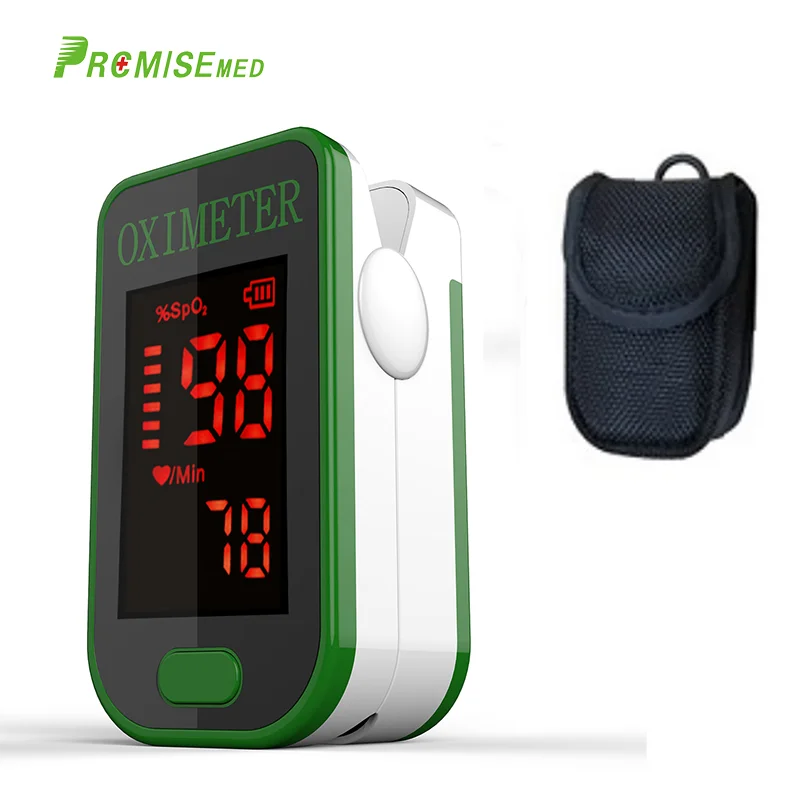 

CE medical heart rate monitor LED fingertip pulse oximeter home health monitor oximeter finger blood oxygen + cool black bag