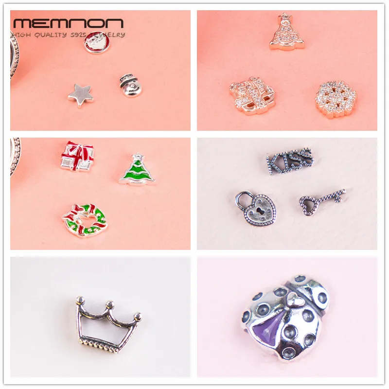 Рождественская Маленькая подвеска медальон с эмалью ювелирные изделия из