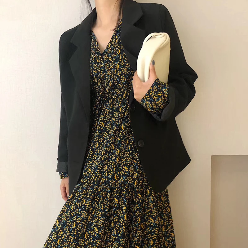 Женское винтажное платье макси длинное ТРАПЕЦИЕВИДНОЕ ПЛАТЬЕ с цветочным