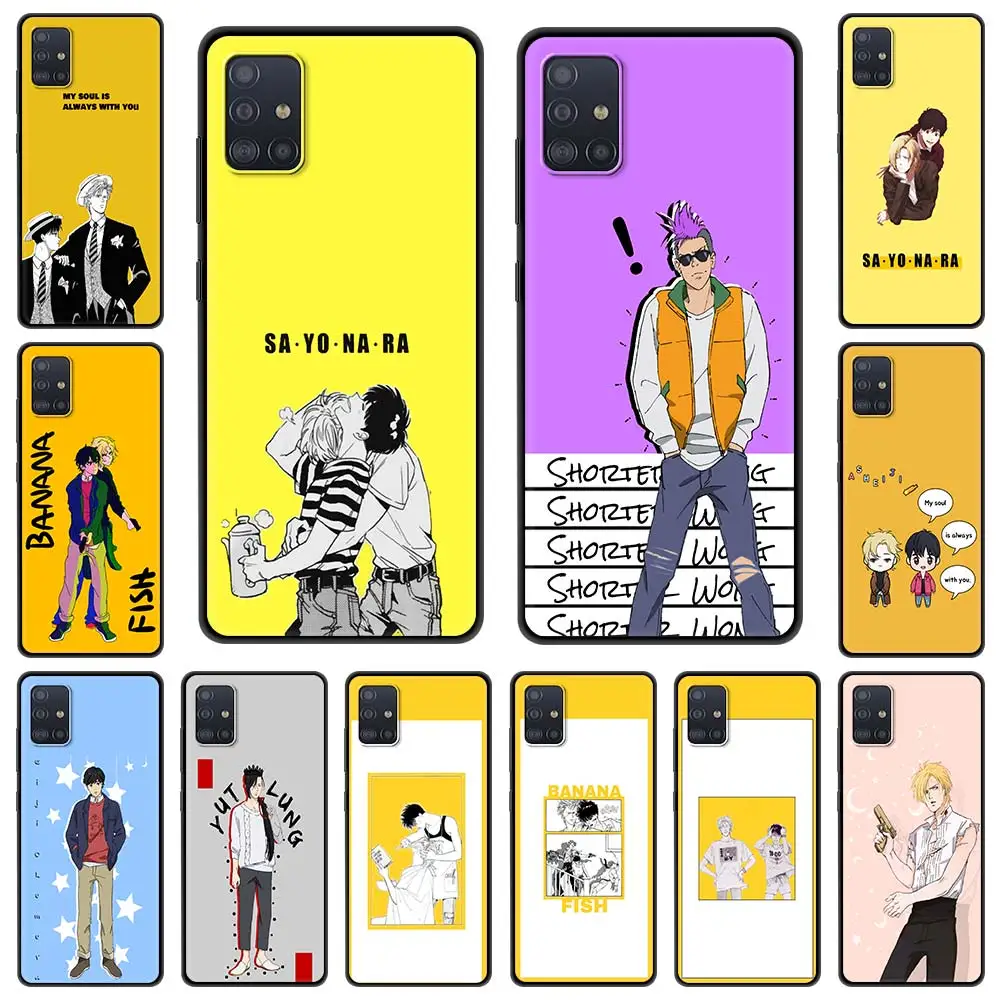

Phone Case for Samsung Galaxy A51 A71 A50 A21s A31 A10 A41 A20e A70 A30 A11 A40 A12 Silicone Cover Banana Fish Anime