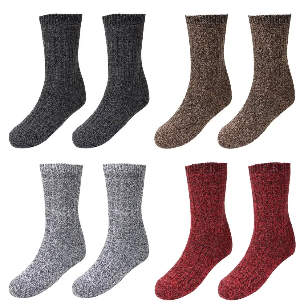 

Утолщенные Носки Унисекс из чистого хлопка средней длины для пар, теплые носки из пряжи для сна, чулочно-носочные изделия, Чулочные носки