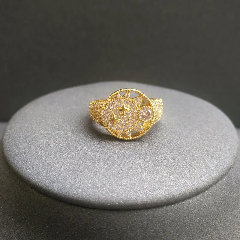 Cheny s925 Серебряное кольцо новая фантазия звезда и луна европейский американский
