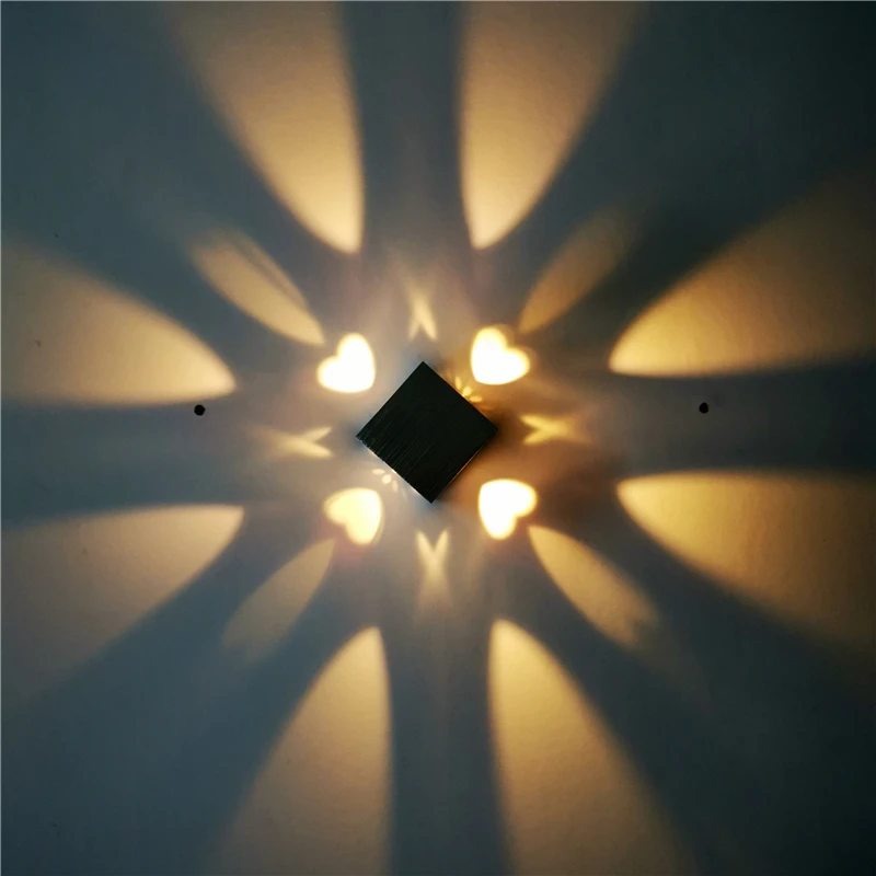 Светодиодная настенная лампа прикроватный алюминиевый настенный светильник для