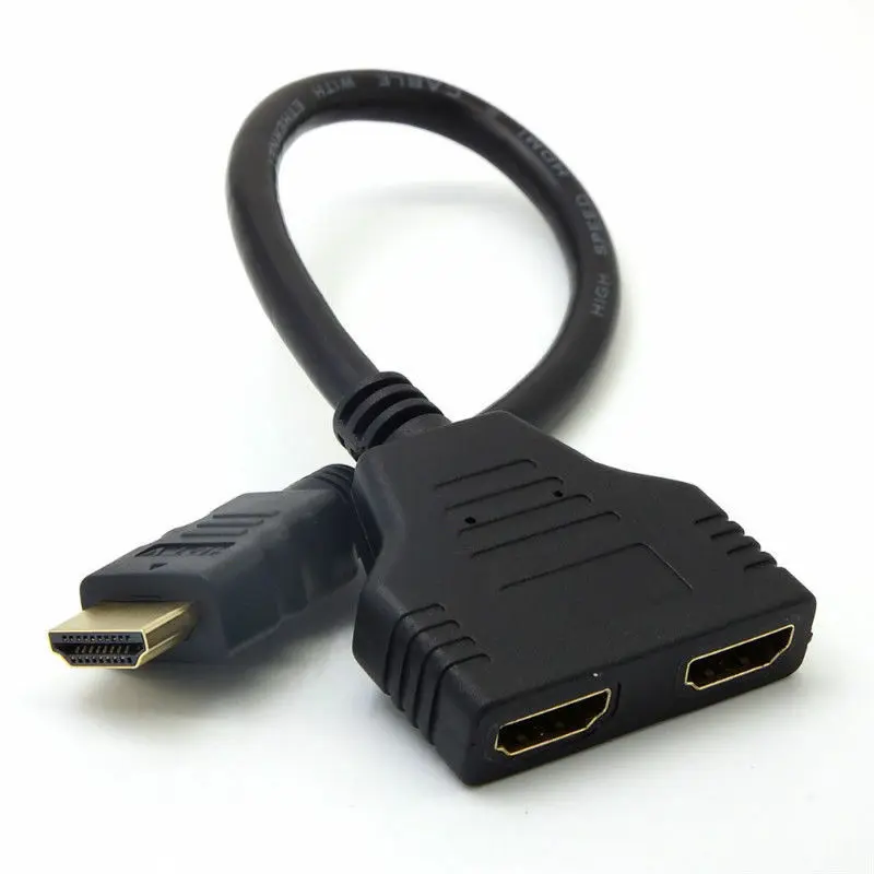 HDMI 1080P 1 в 2 порта папа на Женский выход Выход сплиттер кабель адаптер конвертер |