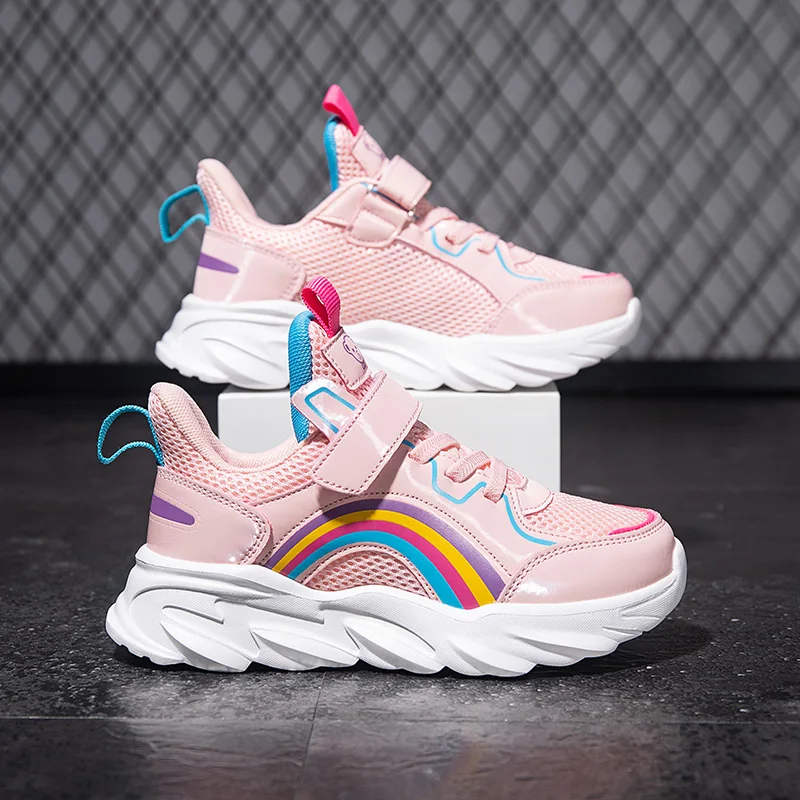 Детские кроссовки для бега на радужной подошве | Спорт и развлечения