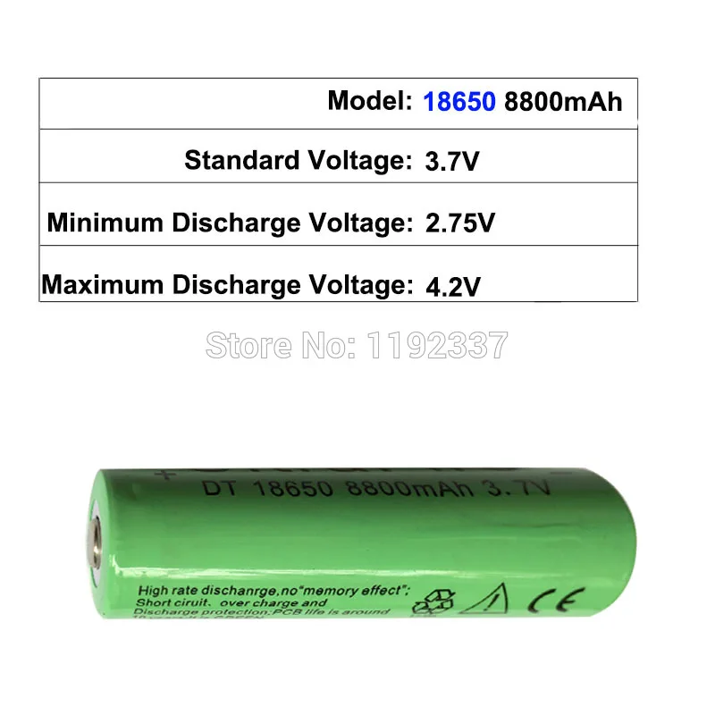 4 шт 8800mah 18650 перезаряжаемая батарея 3,7 v литий-ионные аккумуляторы для фонарика, фара, фонарь для езды