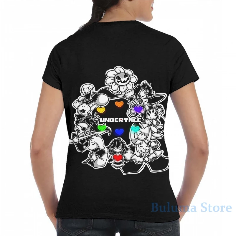 Футболка для мужчин и женщин с принтом мальчиков девочек от Undertale (Flowey Frisk Sans Papyrus