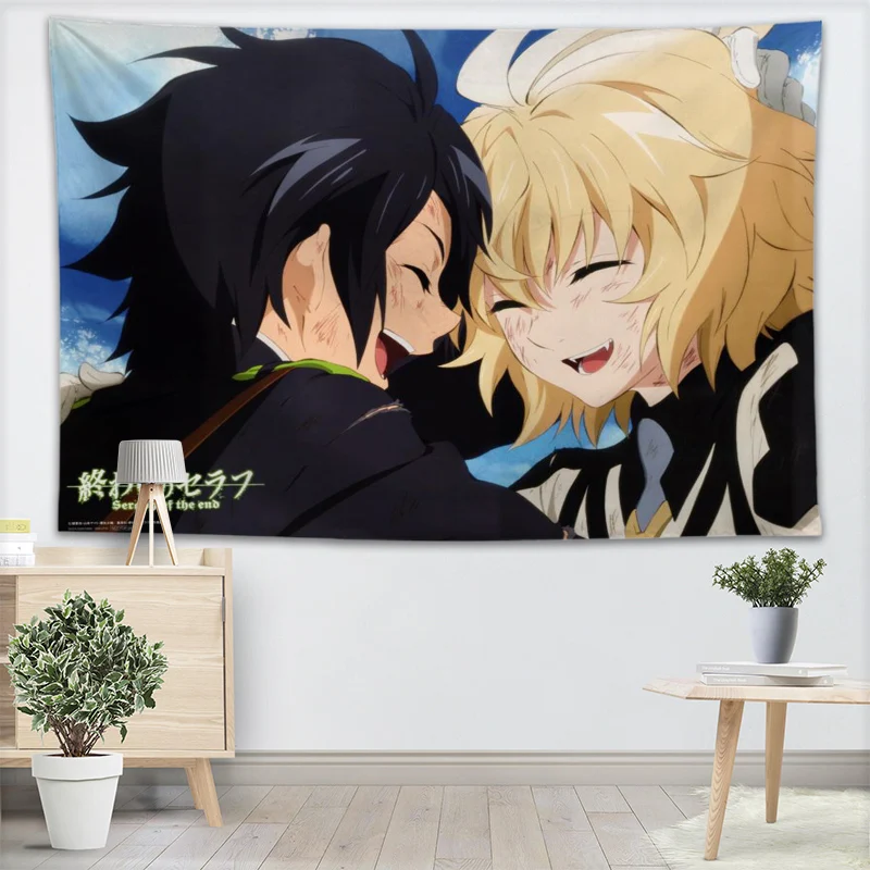 

Новое поступление, декоративные гобелены Seraph Of The End для дома, пляжное полотенце, коврик для йоги, одеяло, скатерть, настенный гобелен