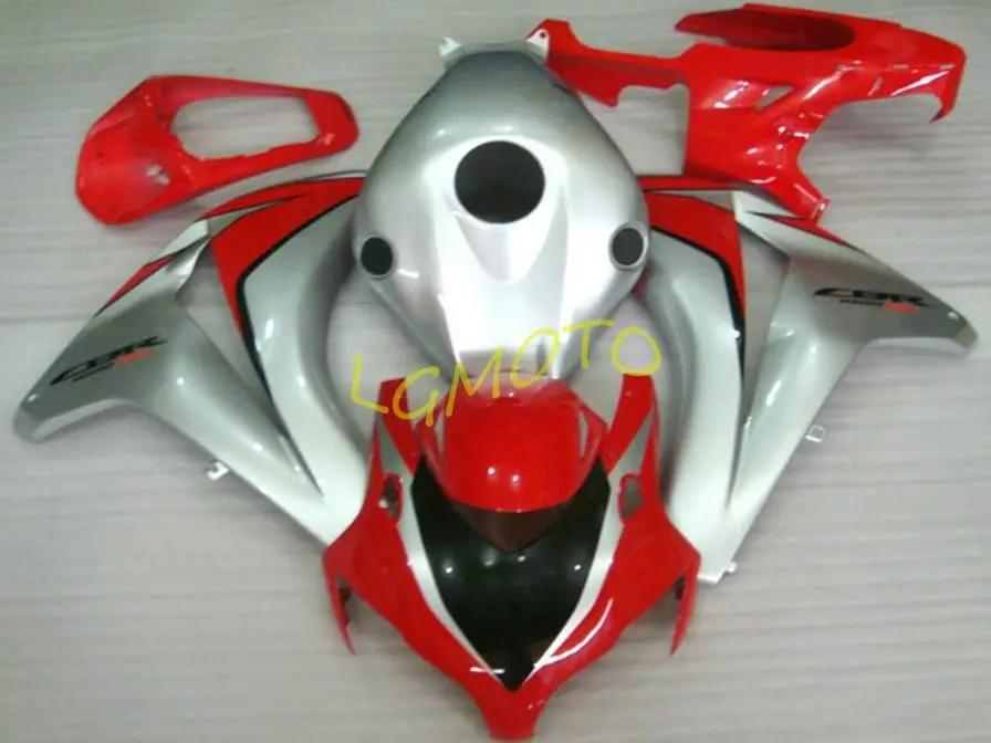 

fairings kit for honda cbr1000rr 2008-2011 2009 2010 injection bodywork HONDA CBR1000RR 08 09 10 11 cowling #J826D SILVER RED
