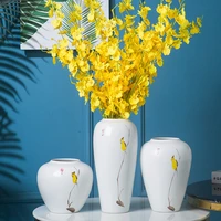 white table garden ceramic vase plant pot minimalist decor ceramic vase flower pots florero room decoration accessories bi50vs