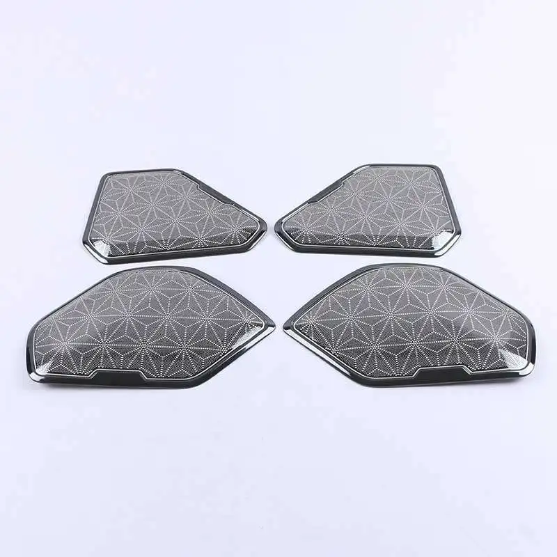 

For Toyota RAV4 RAV 4 2019 2020 Steel Car Audio Speaker Cover Trim Door Loudspeaker Cover Trim Car interior Accessories