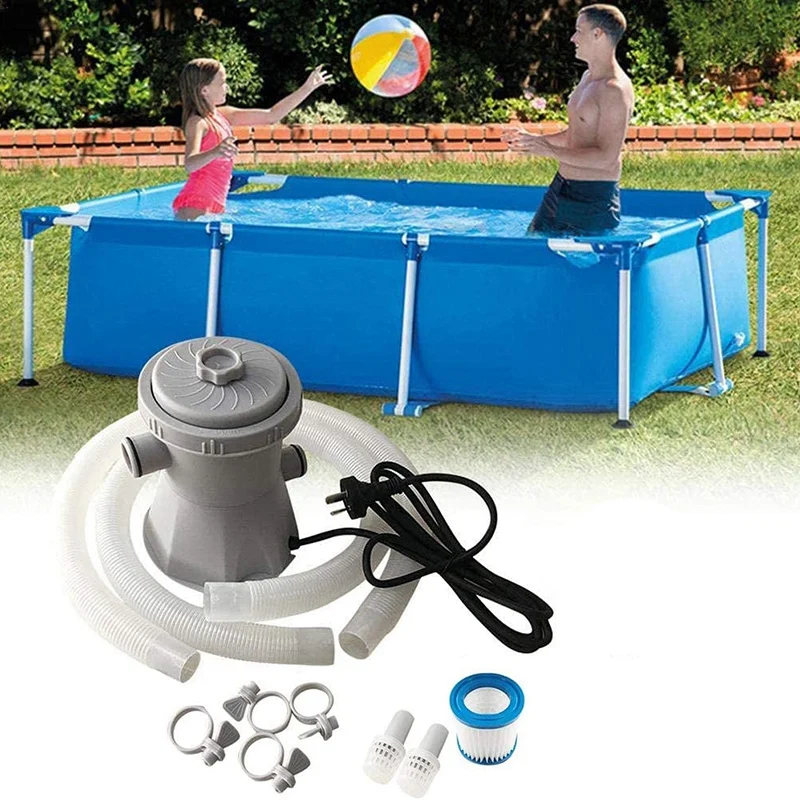 

Pool Filter Pump, Pool Cleaner, Circulation Pump, Pool Filter, EU Plug Ponds