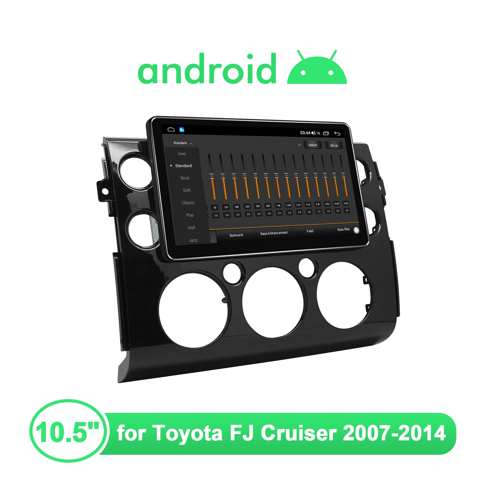 저렴한 10.5 인치 오토라디오 안드로이드 10 멀티미디어 헤드 유닛 1280*720 도요타 FJ 크루저 2007 2014 무선 카플레이 안드로이드 오토 4G, Android 오토 라디오