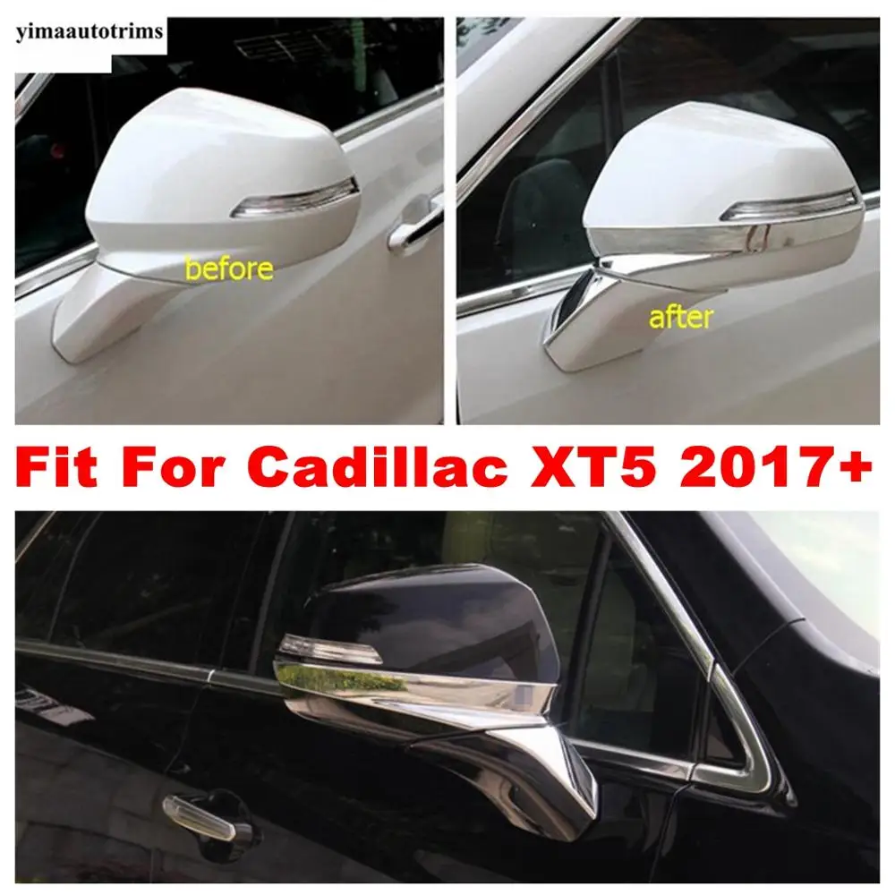 

ABS Accessories Exterior Refit Kit Fit For Cadillac XT5 2017 - 2021 Door Rearview Mirror Anti-rub Rubbing Cover Trim