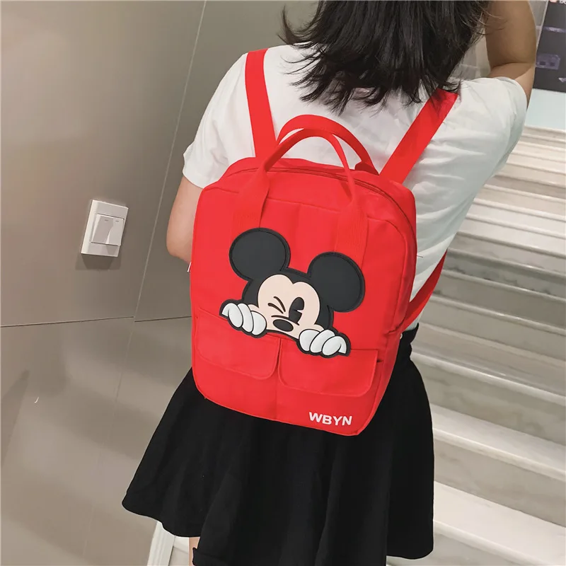 Disney Mickey mouse новая женская сумка мультяшный рюкзак нейлоновая для родителей и
