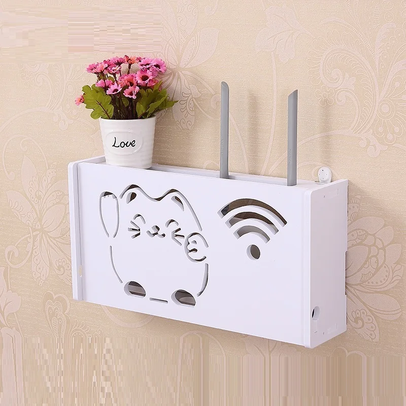 Европа Wi-Fi маршрутизатор Коллекция украшения Многофункциональный стеки шкаф для хранения ящиков полка розетка крышка вешалка ТВ комплект-топ
