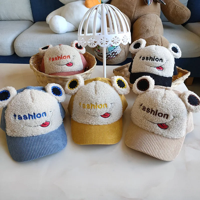 Сезон осень зима Детская шапочка 5 теплая одежда с рисунками героев мультфильмов