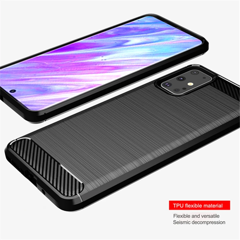 Тонкий чехол мягкий силиконовый для Samsung Galaxy S20 Plus ультрапротивоударный телефона