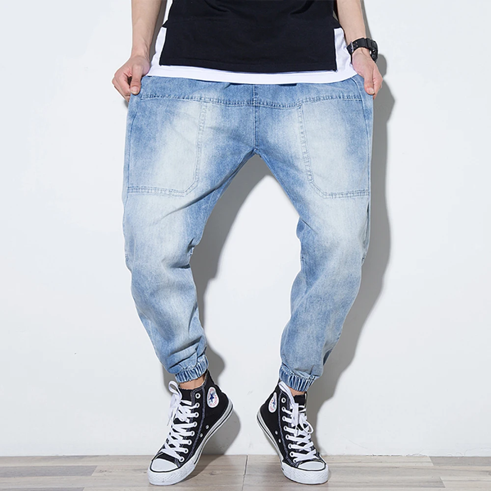 Комбинезоны на весну Джоггеры мужские в Корейском стиле джинсы со множеством
